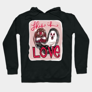 This Is Love Monsters: Weird Funny Scary Relationship Creatures Hoodie